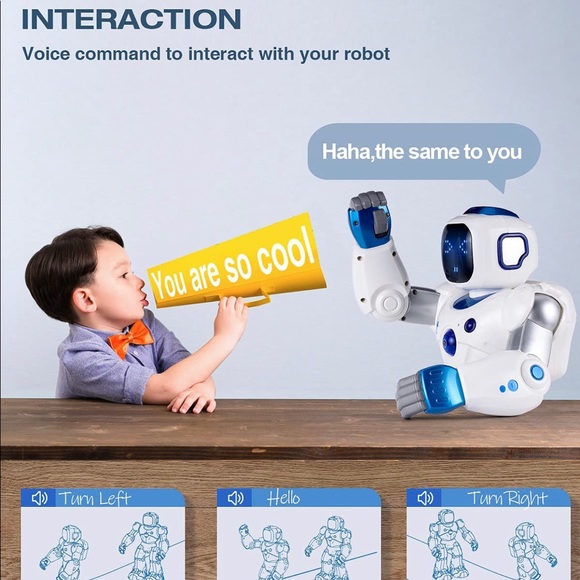 Ruko Smart Robot Kids Large Programmable Interactive RC Robot with Voice Control - Picture 9 of 17